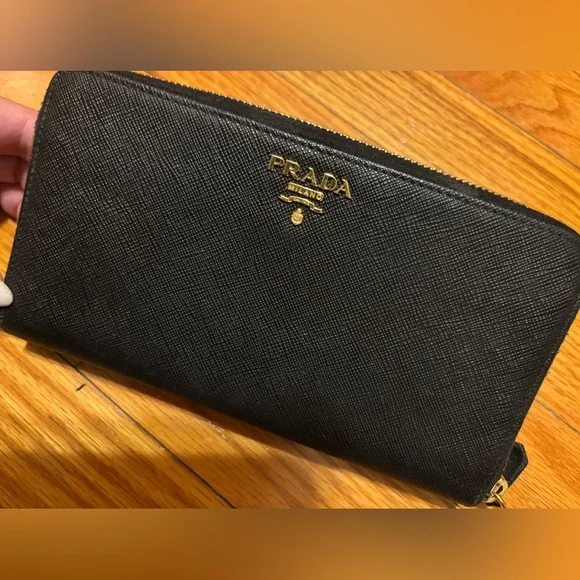 Authentic Black Prada Wallet